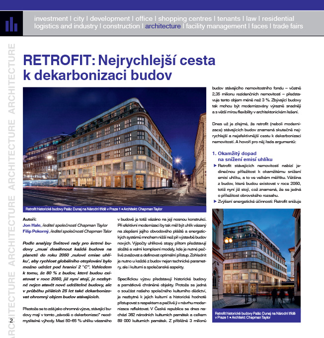 Chapman Taylor Retrofit, nejrychlejsi cesta k dekarbonizaci budov